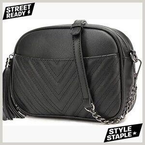 Small Quilted Crossbody Bag with Adjustable Strap for Everyday Use